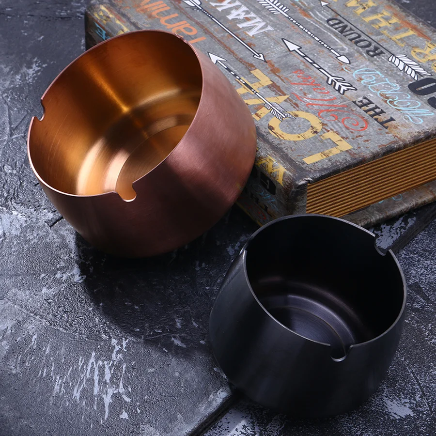 Пепельница из нержавеющей стали ветрозащитная креативное украшение большая