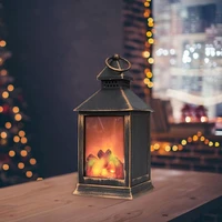 new retro led fireplace lantern exquisite realistic hanging lamp simulation fireplace flame light good decoration for home