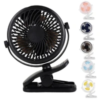 usb rechargeable clip desktop fan mini portable clamp fan 720%c2%b0 rotating ventilator three speed adjustable wind fan