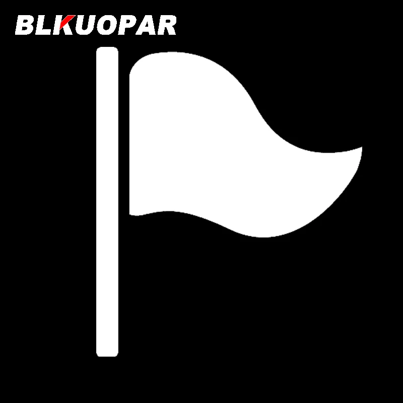 Фото Наклейки BLKUOPAR для компьютера, флаг, автомобильные наклейки, защита от солнца, индивидуальные наклейки, простой декор для холодильника, шлем... №2