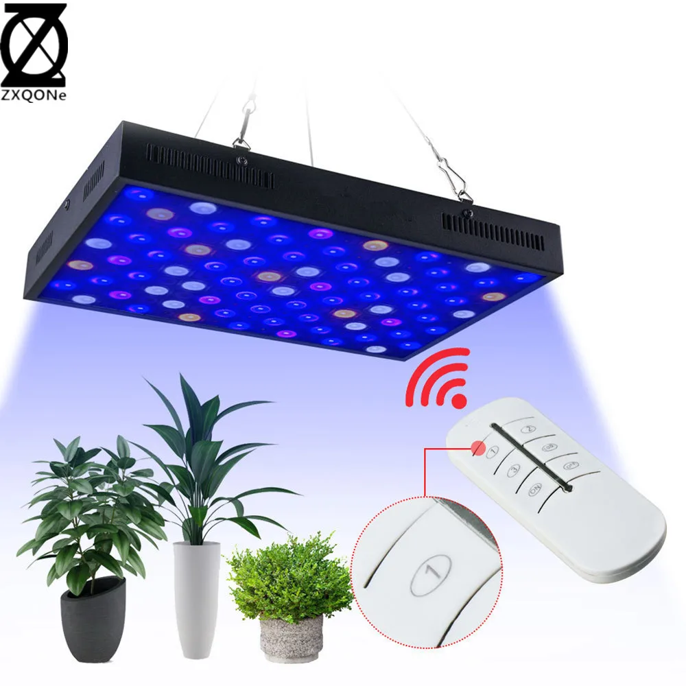 1000W Remote Control Aquarium Led Lighting Lampled GROW light VEG/BLOOM/full Spectrum With Lens For Aquarium Indoor Plant Growth