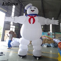 custom outdoor giant halloween mascot inflatable stay puftmarshmallow man ghost master character for sale