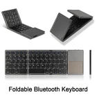 Складная Беспроводная мини блютус клавиатура сенсорная панель для Samsung Galaxy Tab S7 плюс SM-T870 SM-T970 11 12,4 дюймов планшетный ПК