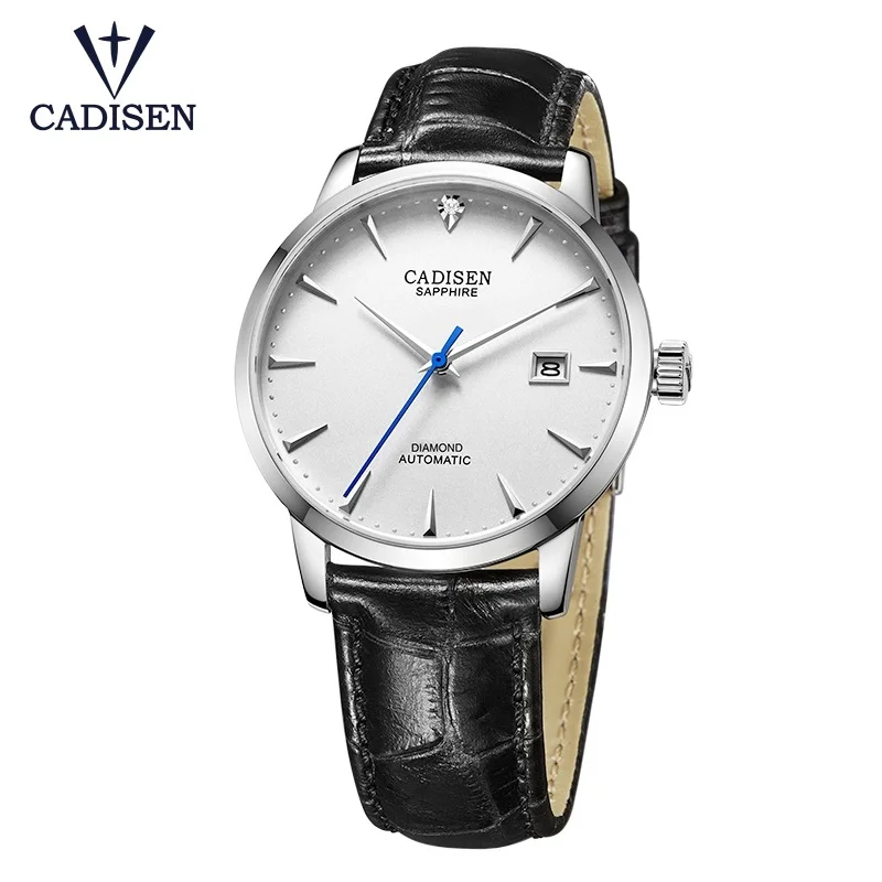 CADISEN Для мужчин часы автоматические механические наручные Japan MIYOTA Movt настоящие