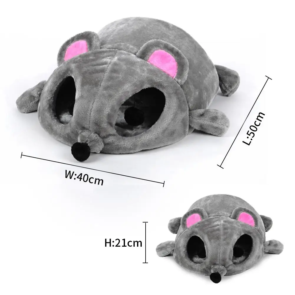 

Studyset Windproof Warm Cartoon Cat Dog Rat Nest Pet Nest House for Small Pet 50*42*24 CM