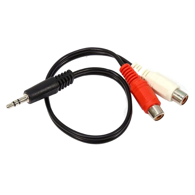 3 Pcs Adapter: 1 3.5Mm 1/8 Stereo Male Mini Plug to 2 Female RCA Jack Adapter Audio Y Cable & Cou | Автомобили и мотоциклы