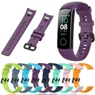 Силиконовый ремешок для часов Honor Band 4 5, ремешки для часов, аксессуары для умных часов, водонепроницаемый спортивный браслет на запястье