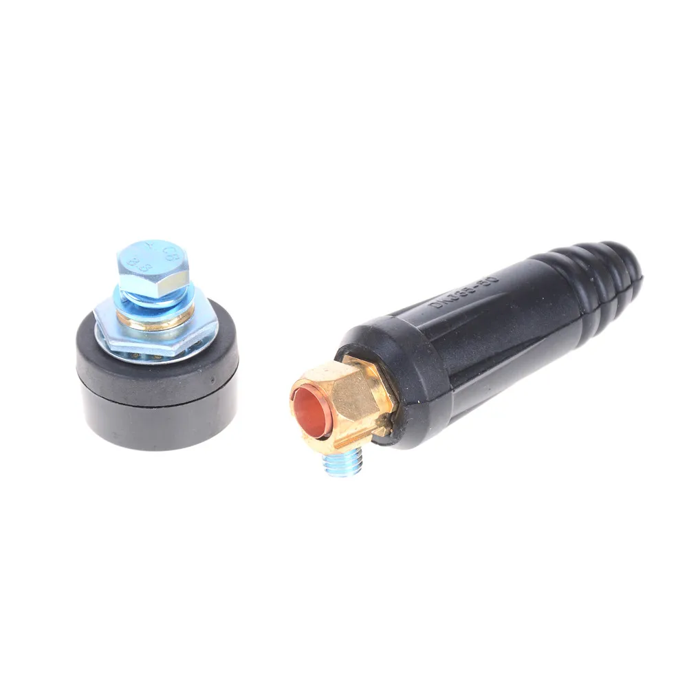 

1Set Welding Cable Connector Plug Quick Fitting Male + Female Cable Connector Plug Socket DKJ35-50 10-25 Welding Machine