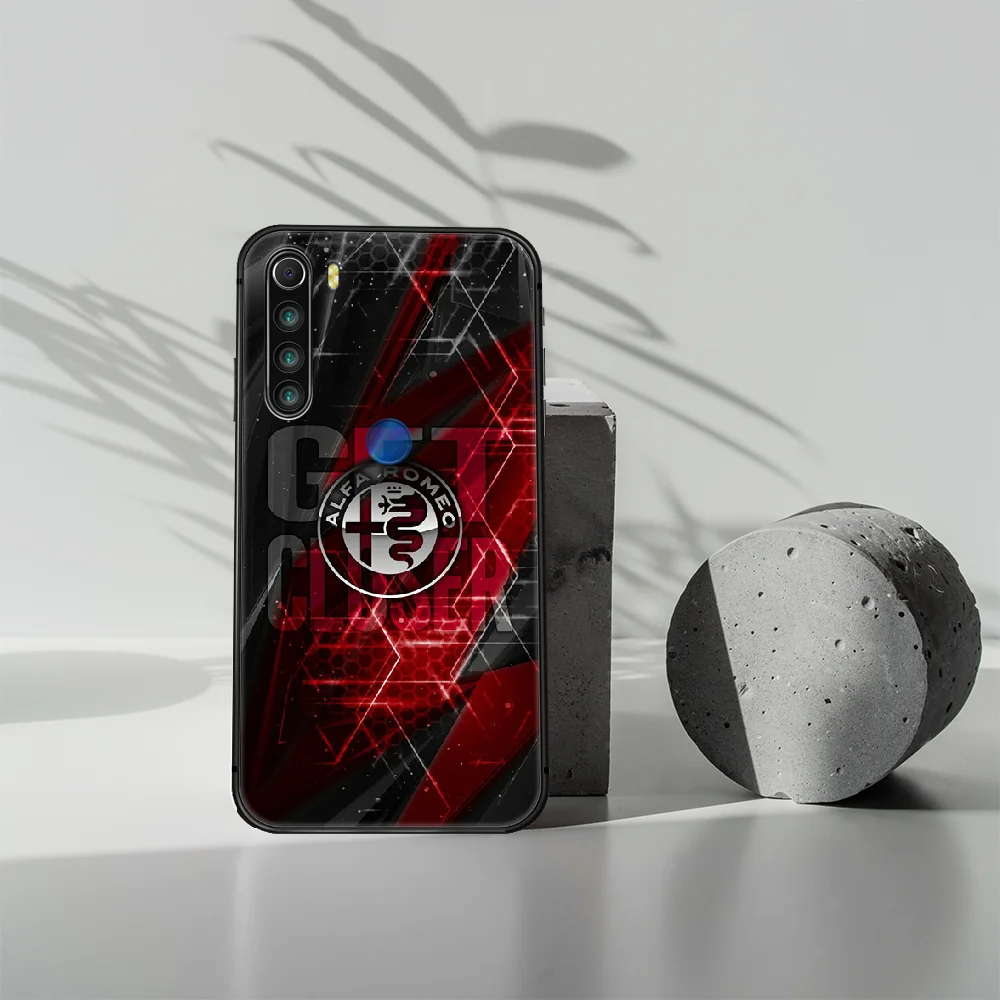

Alfa Romeo car logo Phone Case Cover Hull For XIAOMI Redmi 7 7a 8 8a 9 9a NOTE 6 7 8 8t 9 9s Pro Max 4X black Shell Fashion