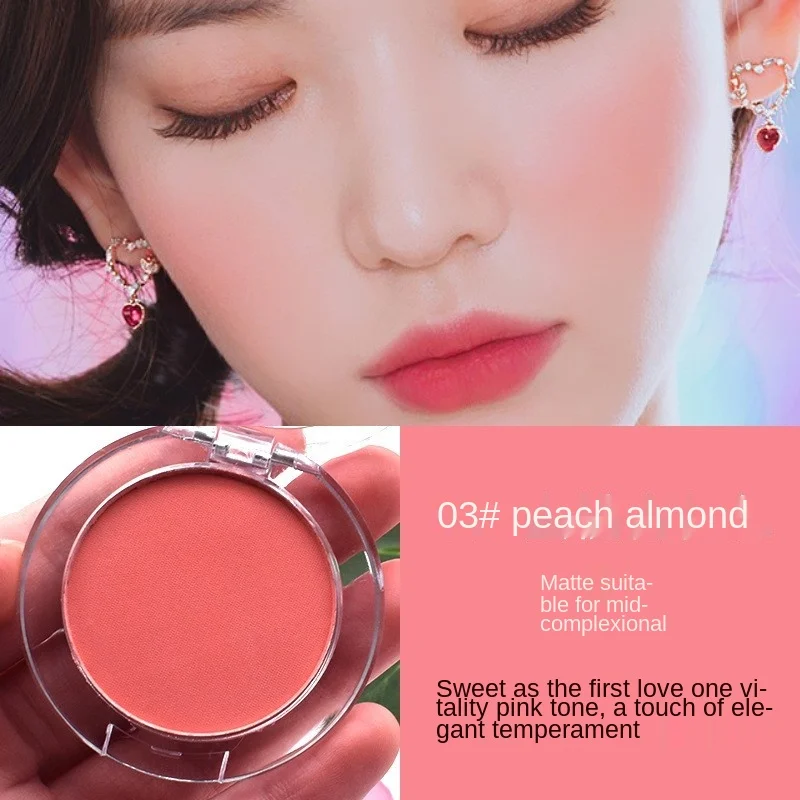 Milk Tea Blush Peach Pallete 6 Colors Face Mineral Pigment Cheek Blusher Powder Makeup Professional Contour Shadow Pink | Красота и