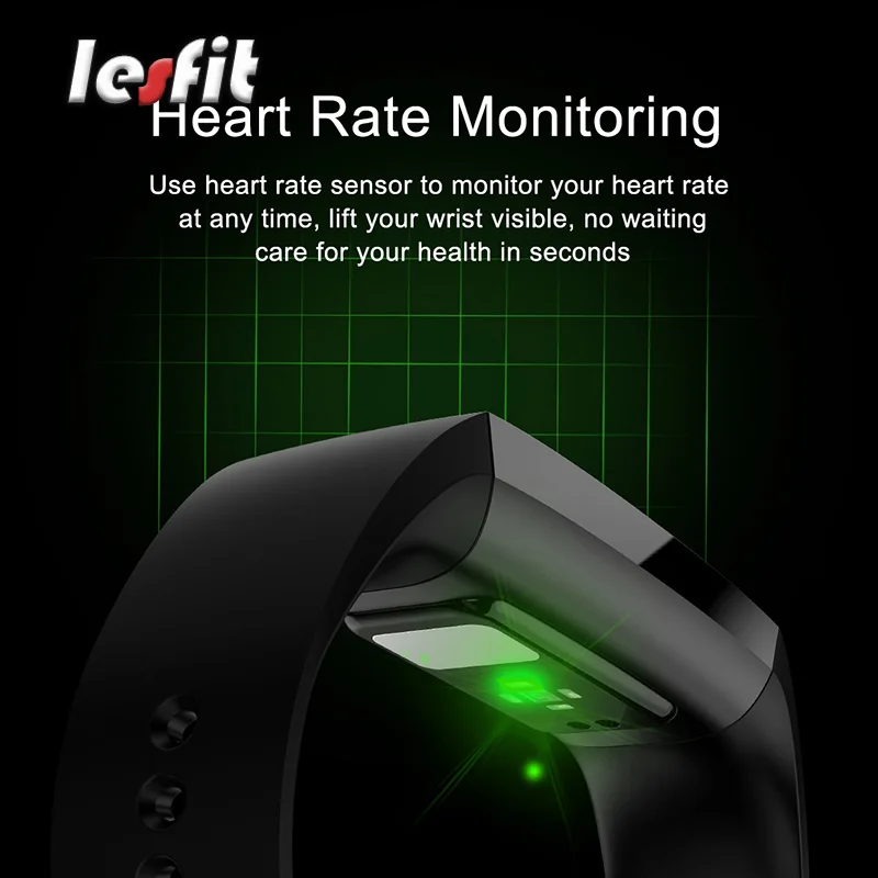 Мужской смарт-браслет Lesfit спортивный цифровой браслет для девушек на Android