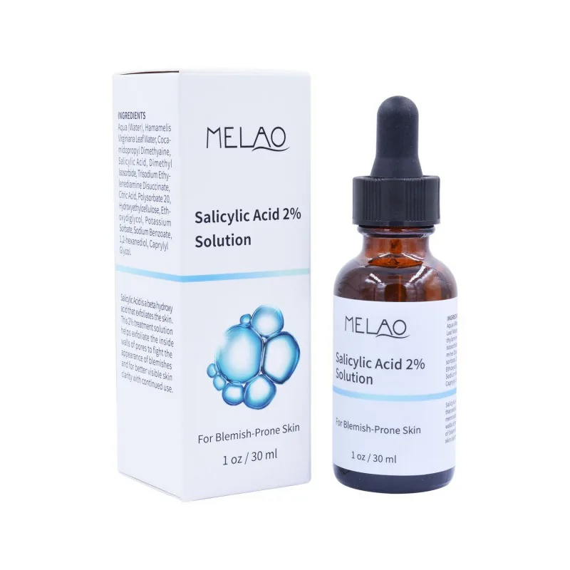 

Salicylic Acid 2% Solution Whitening Face Serum Hydrating Shrink Pore Exfoliating Moisturizing Essence Skin Care 30ml Z