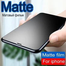 matte Tempered glass on For iphone X XR XS 11 PRO MAX Frosted Screen Protector For Apple Iphone 7 8 6 6S Plus Protector Films