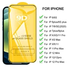 Защитное стекло 9D для iPhone 12, 11 Pro Max, 12 Mini, iP, SE, 6 s, 7, 8 Plus, XR, X, XS Max, полное покрытие, Передняя пленка