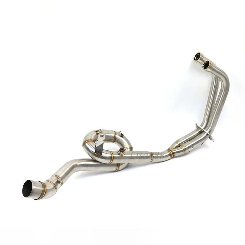 

Выхлопная средняя труба мотоцикла 51 мм и передняя звеньевая труба, полная система для Yamaha YZF R25 R3 MT03 MT-03, слипоны из нержавеющей стали