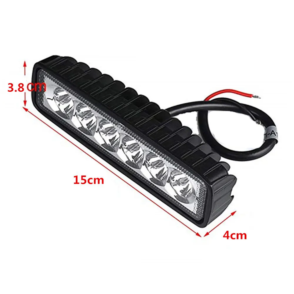 12V 18W 6LED автомобиля рабочий светильник бар Точечный DRL s для Грузовой автомобиль