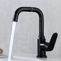 modern bathroom mixer blacksilverplating rotating faucetwash basin faucetsingle handle ot and cold faucet bathroom accessories