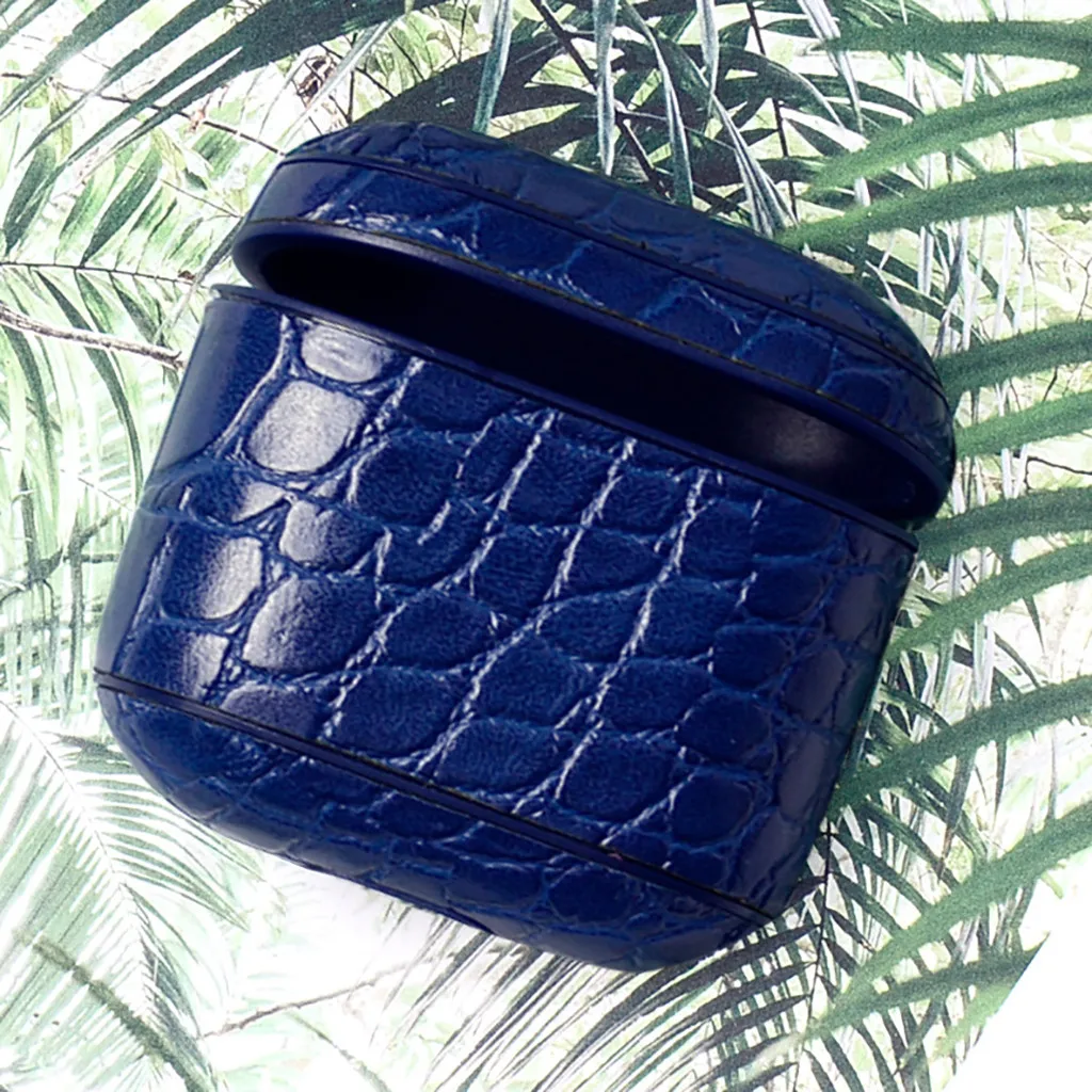 Для AirPods Pro 2019 беспроводной зарядный чехол кожаный защитный мягкая губка для