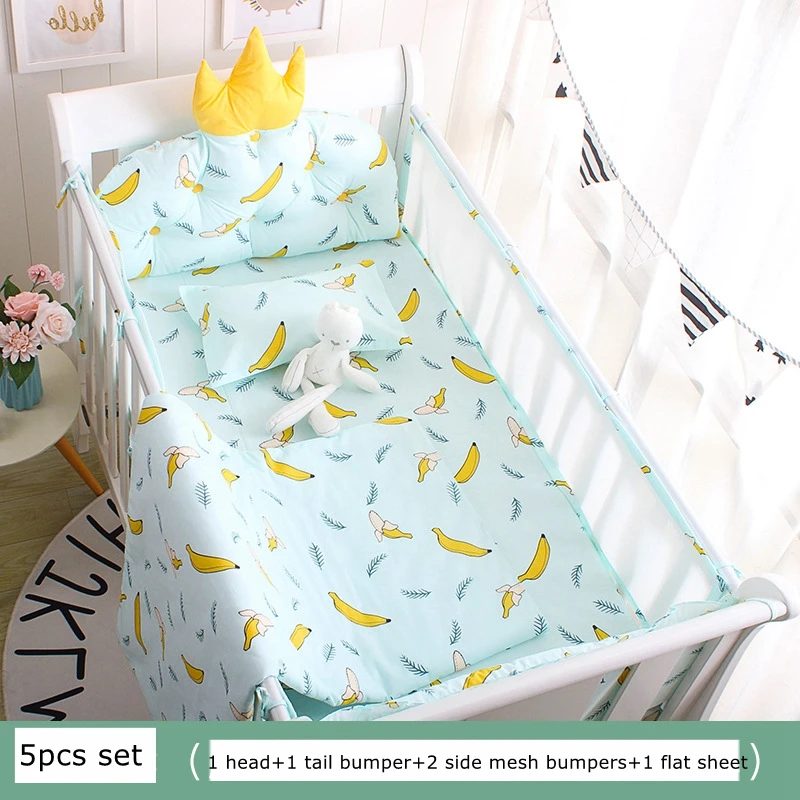 Детские бамперы для кроватки в форме короны комплект из 5 шт. детская кроватка с