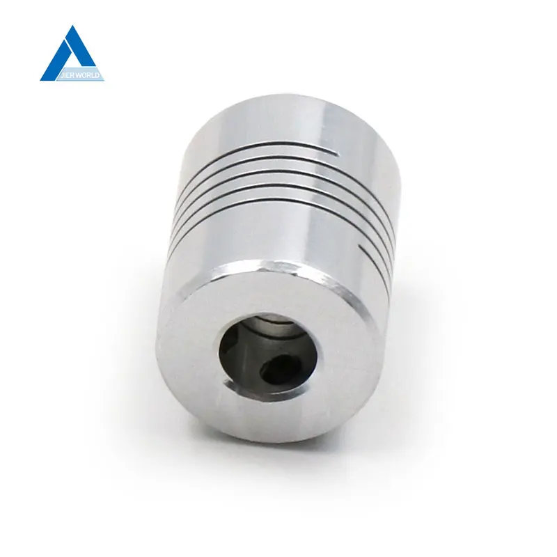 Алюминиевый двигатель с ЧПУ соединительный вал 5 мм 8 гибкая муфта OD 19x25 Прямая