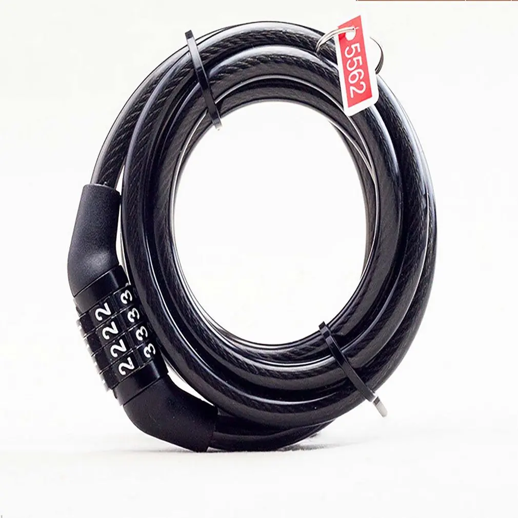 

Bicycle Mountain Bike Electric Car Chain Wire Four-digit Code Lock