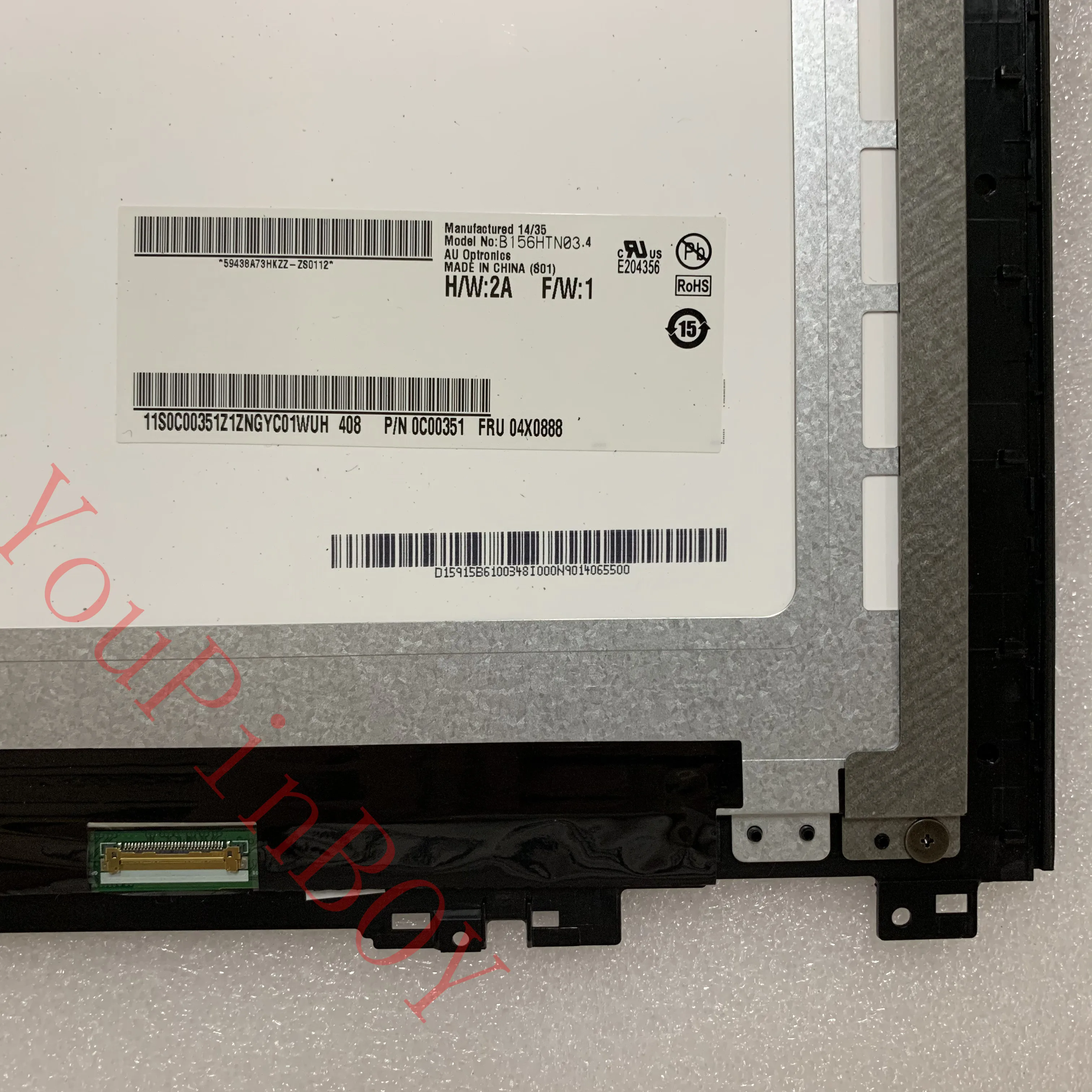 Оригинальный ЖК-дисплей 15 6 дюйма для Lenovo Ideapad U530 сенсорный экран в сборе с рамкой