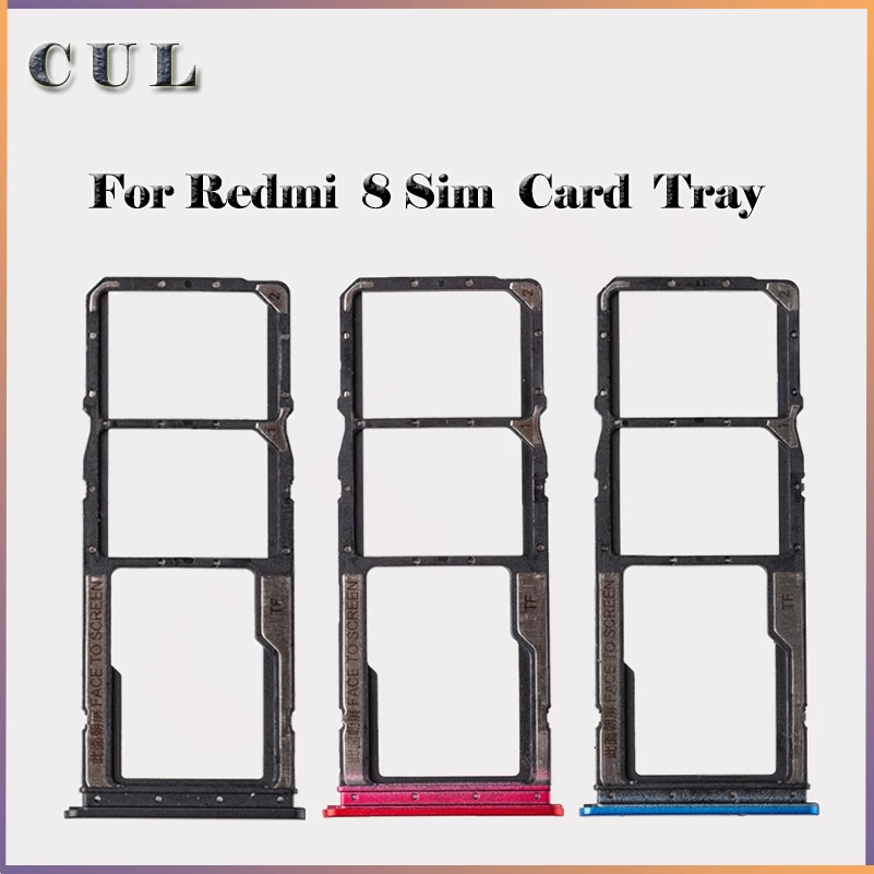 

Оригинальный держатель лотка для Sim-карты для Xiaomi Redmi 8 M1908C3IC M1908C3IG MZB8255IN лоток для SIM-карты слот Держатель адаптер гнездо запасные части