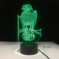 3d led lamp bird branches decoration atmosphere night light desk table 7 color change lampara rgb boy kid toys birthday gift2627