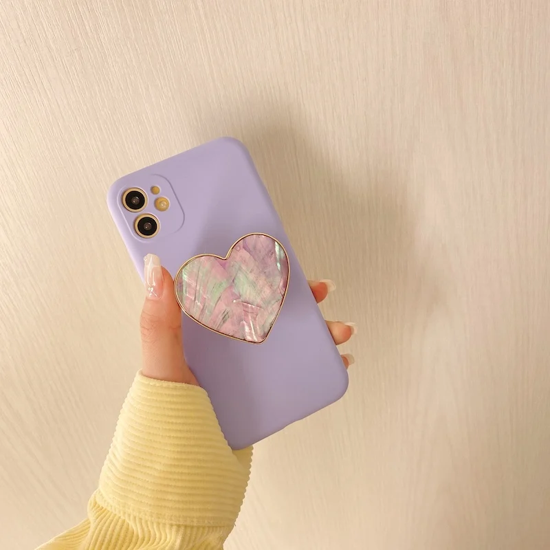 Чехол для iPhone 12 Pro Max 7 8 Plus X XS XR 11 SE 6 силиконовый с кольцом-подставкой | Мобильные
