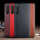 Чехол для Sony Xperia 1 iii, роскошный винтажный кожаный чехол с карманом для телефона Sony Xperia 1 iii, чехол coque