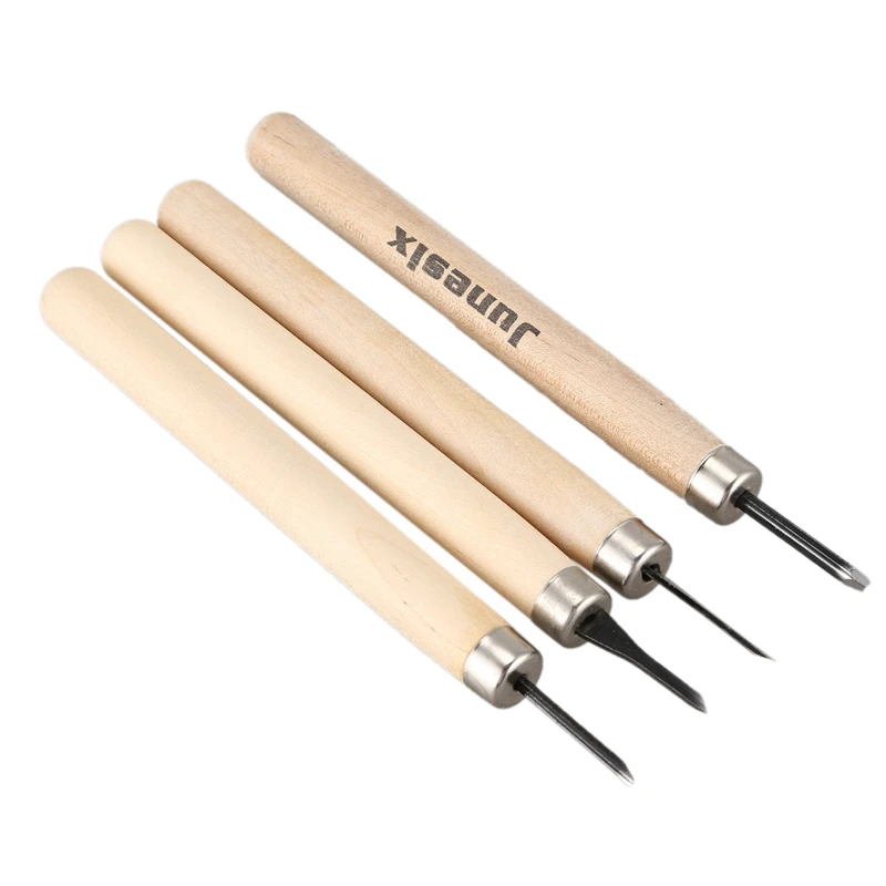 4 шт./компл. Деревянный инструмент для резьбы нож набор оригинал деревянные Цвет