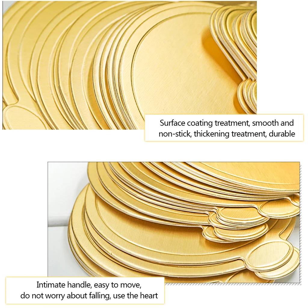 100 шт./компл. круглый торт Панели золото Бумага кекс десерт показывает поднос