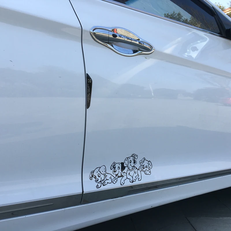 

Car Stickers Fashion Lovely Spotted Dogs Styling Suitable for full car body Waterproof Decal Decoration 29*11cm Car Accessories