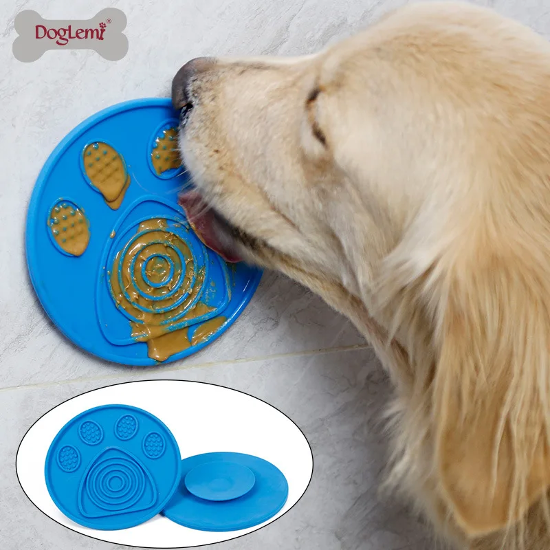 

Silicone sucker pet licking paste basin slow food training licking pad dog grooming bath stabilization artifact licking paste