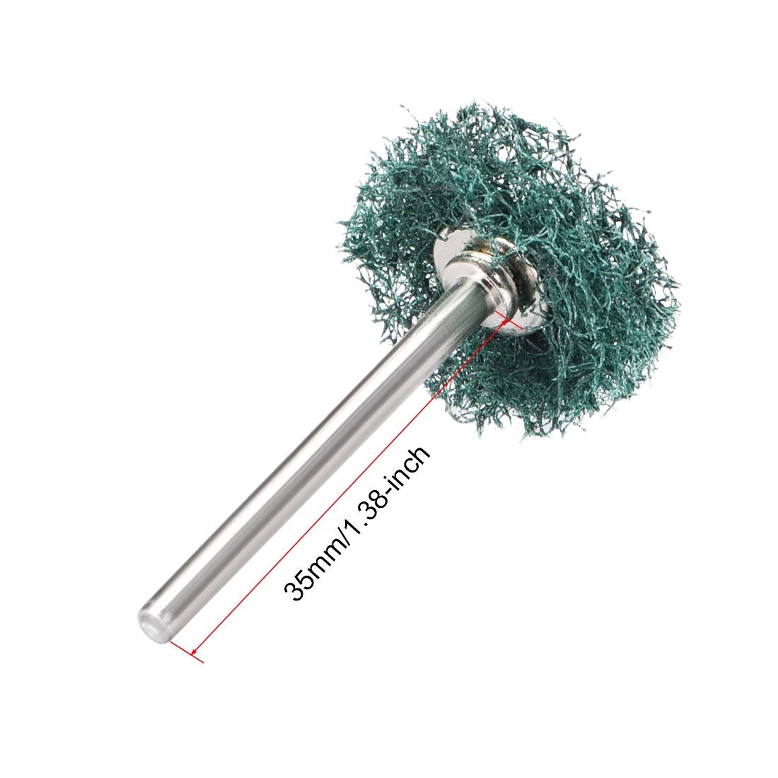 

uxcell 22x10mm Abrasive Wheel Nylon Buffing Polishing Wheels with 1/8-inch arbor for Rotary Tool Green 30 Pcs