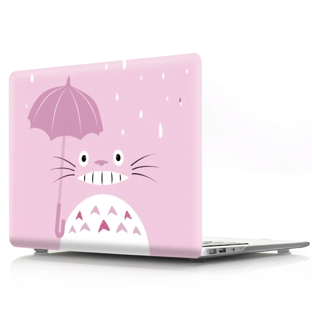Pink Totoro HRH японский аниме МИЛЫЙ Тоторо прочный корпус ноутбука корпус ПК Жесткий Чехол для Mac Air Pro retina Touch Bar A1989 A1990 A1706 A2159 - Цвет: Pink Totoro
