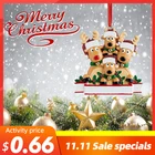 Семейный Рождественский кулон, украшение, Декор, подарок, персонализированное украшение для семейной рождественской елки, олень, подарок подвесные рождественские украшения