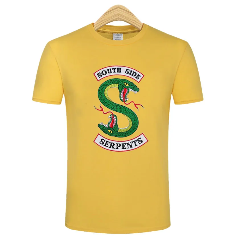 

2021 spring and summer fashion brand personality printing Riverdale TV pattern Chang men and women best-selling short-sleeved T-