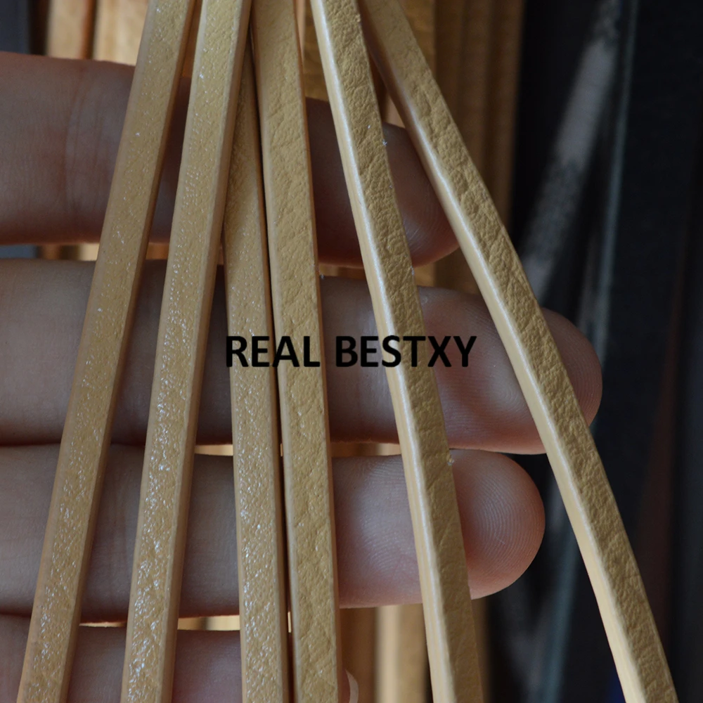 Плоские шнуры для ожерелий браслетов кожаных ремешков сделай сам D087 5 м/лот прибл.