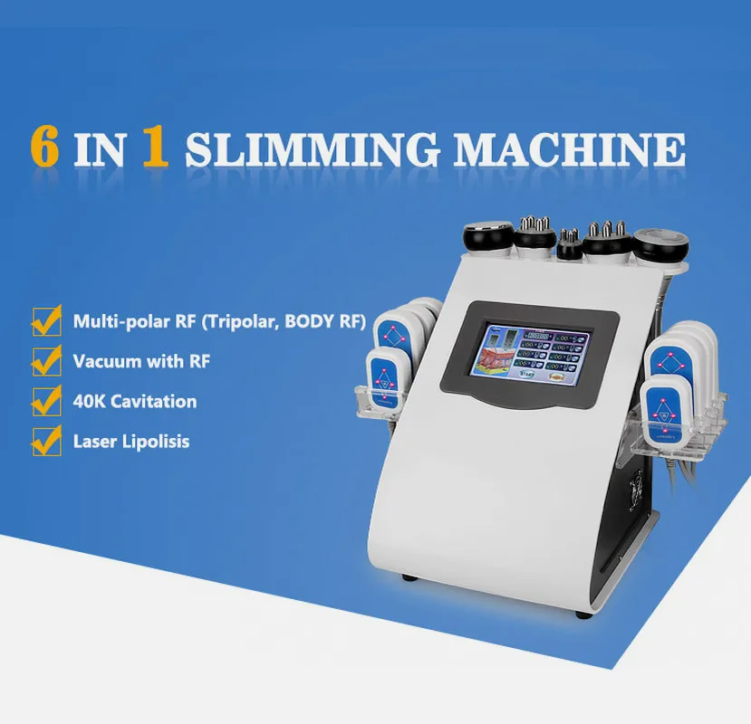 

Effective 40K Ultrasonic Cavitation Machine Lipo Laser 8 Pads Vacuum Body Sculpting Skin Care Salon Spa Slimming Machine