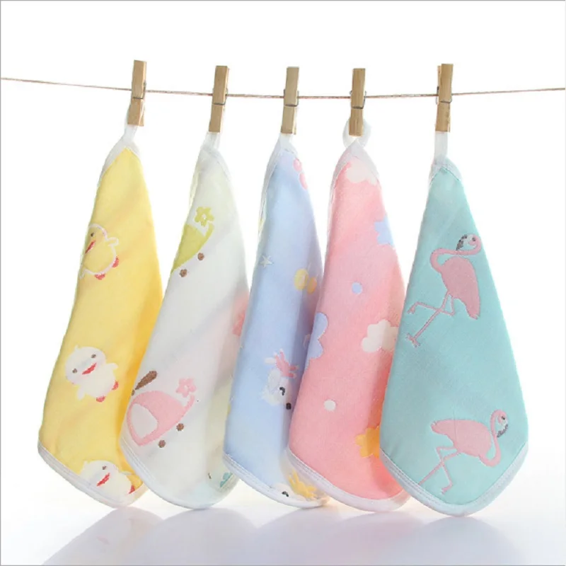 3 шт./лот детское полотенце для лица нагрудники 25*25 см кормящая хлопковая Марля