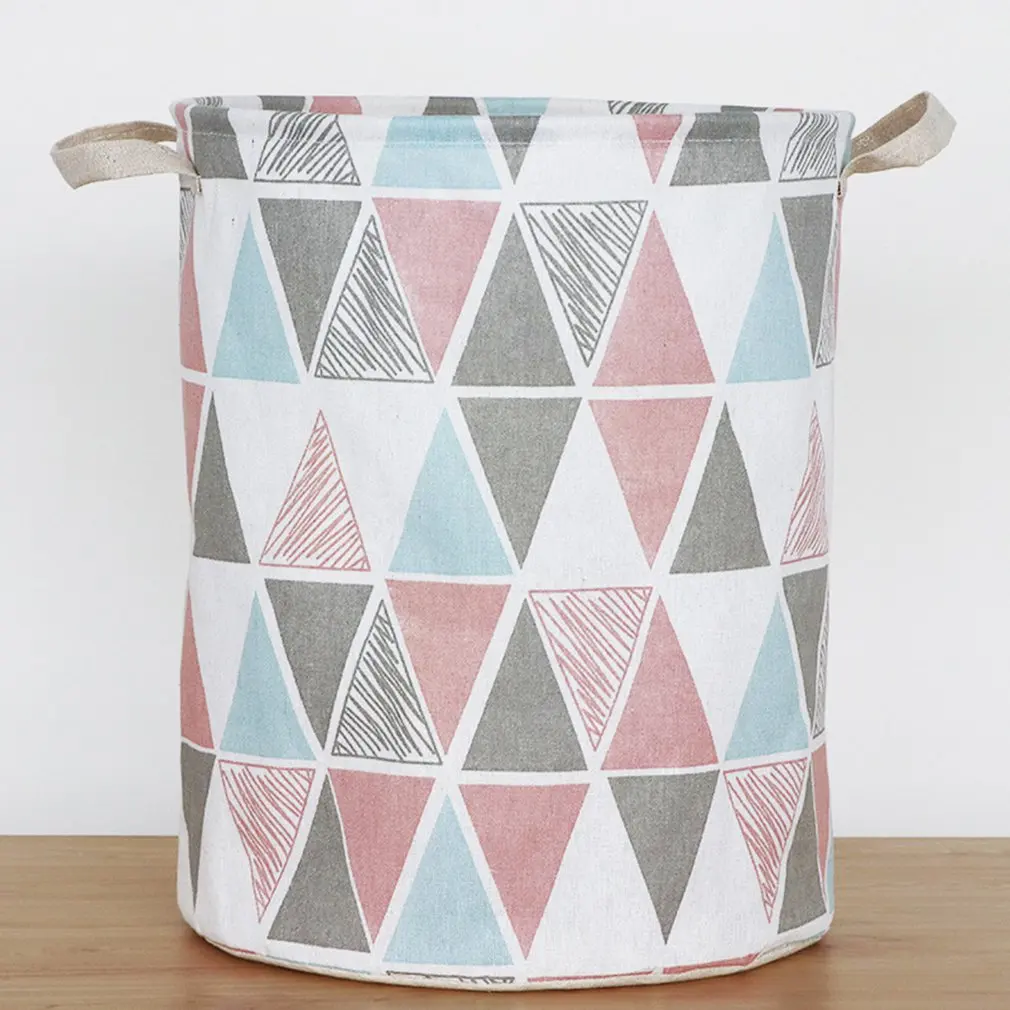 

Cotton Linen Foldable Dirty Clothes Hamper Large Laundry Basket Dirty Clothes Storage Bag Toy Storage Bucket Laundry Basket