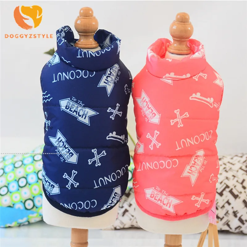 Зимние теплые жилеты для маленьких собак осенняя куртка дизайнерская хлопковая