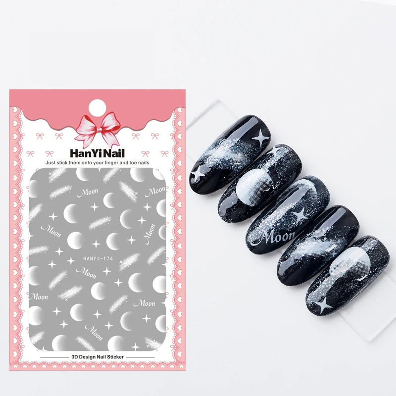 Наклейки для ногтей с лунным светом 1 лист|Стикеры и наклейки| |