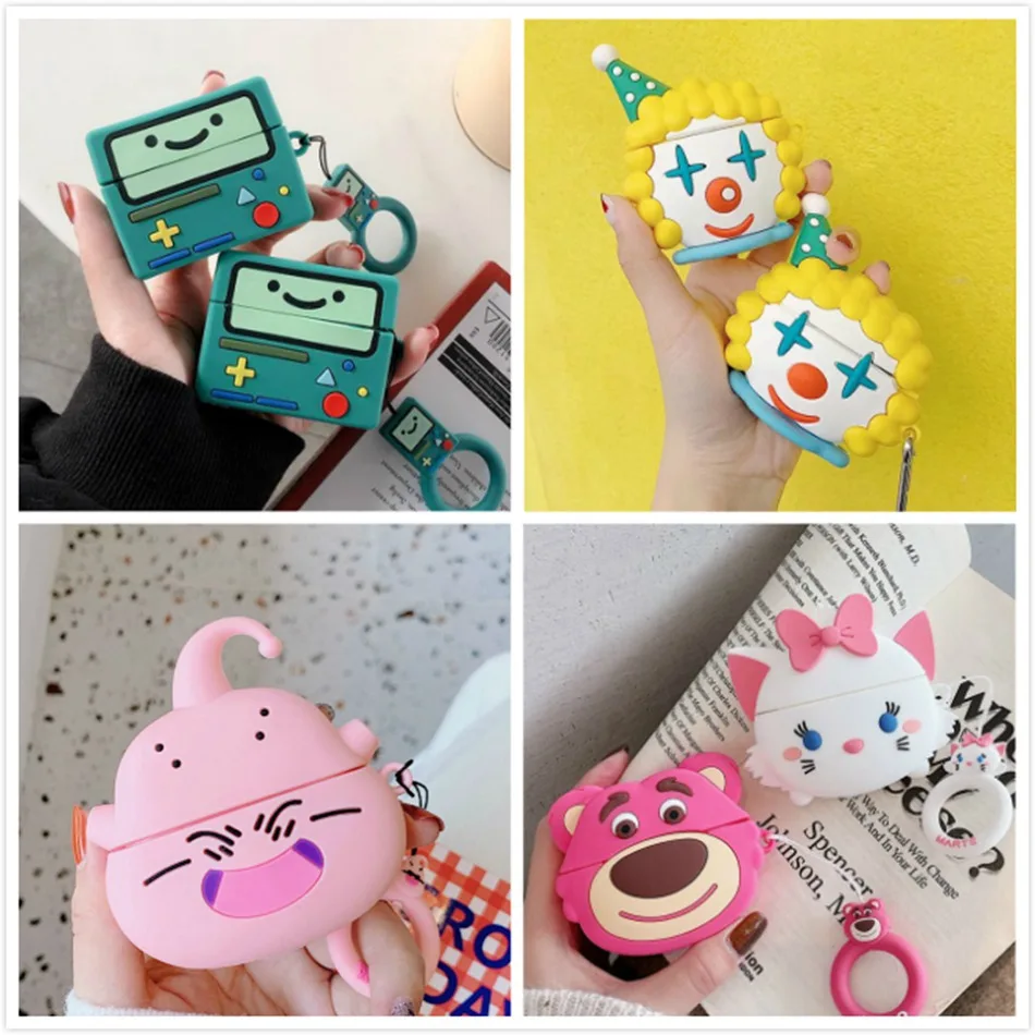 3D чехол для наушников Airpods Pro Чехол Силиконовый поросенок Мультяшные