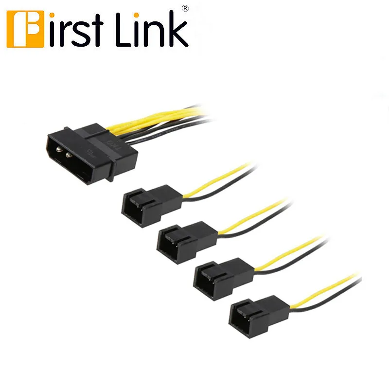 4pin разветвитель вентилятора Molex до 4 x TX3 3pin разветвителя Мощность кабеля 12V IDE/SATA