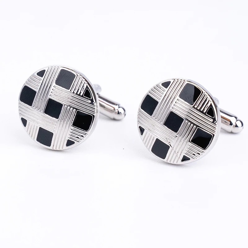 Новинка черная запонка под смокинг Классическая рубашка Запонки Для Манжет