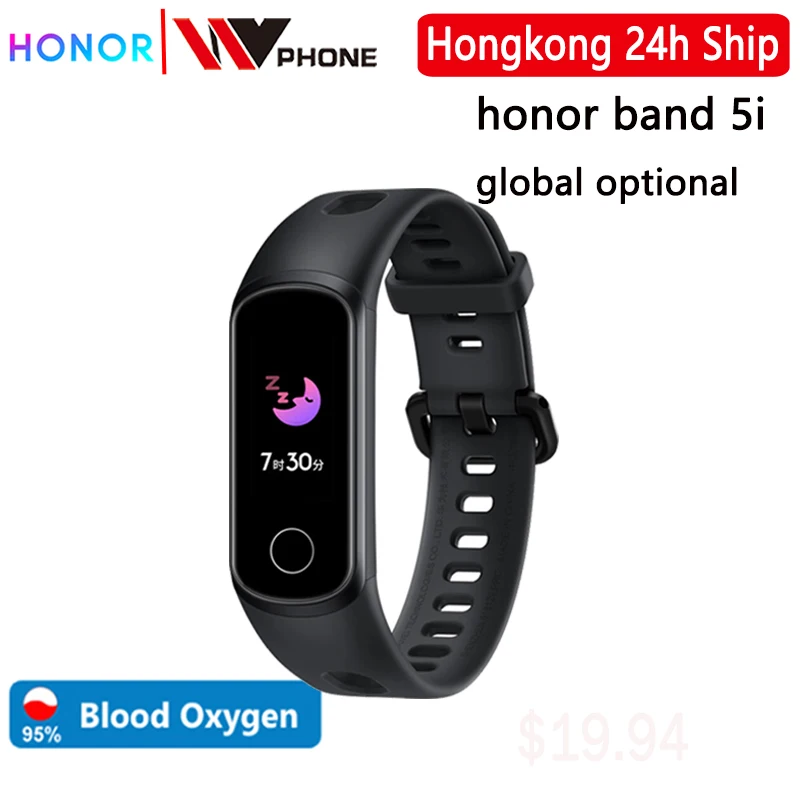 Смарт браслет Honor Band 5i с кислородом и зарядкой через USB мониторинг музыки