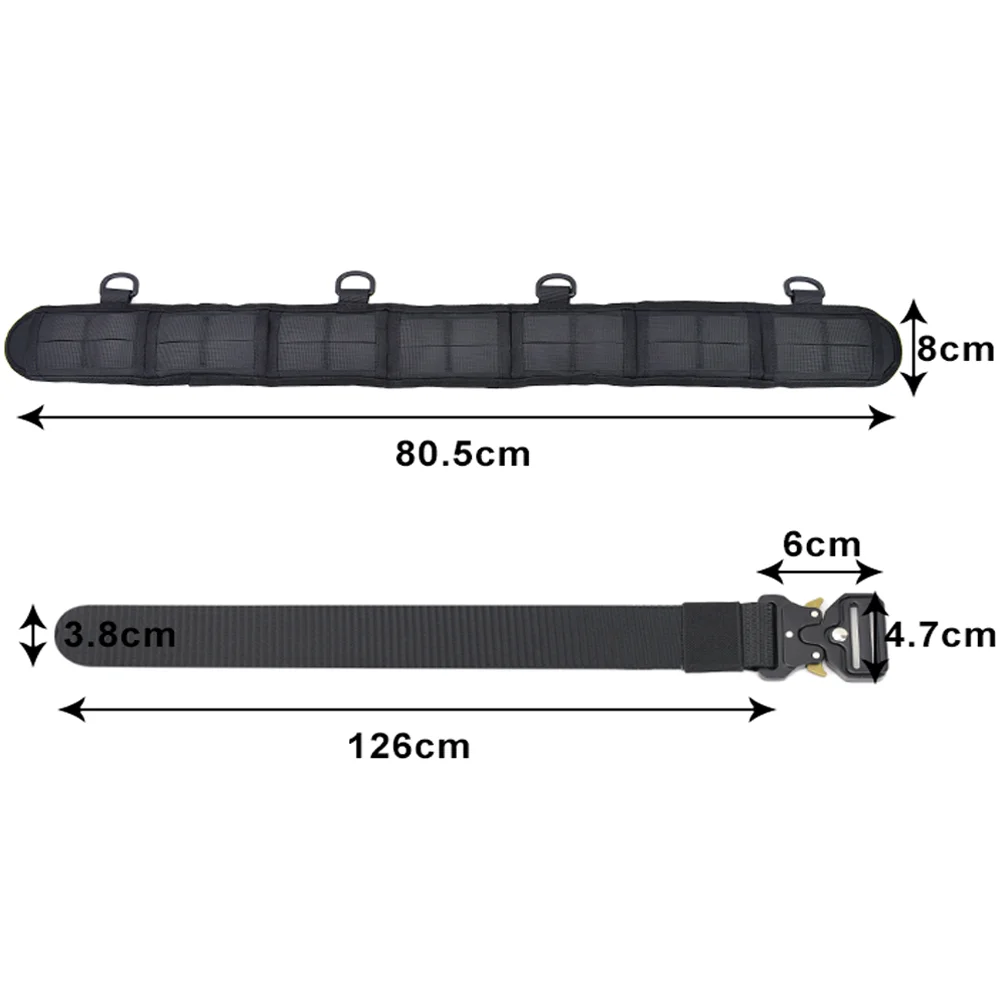 Ремень тактический с регулируемой талией и поддержкой, Военный нейлоновый пояс в стиле милитари, для пейнтбола, охоты, страйкбола от AliExpress WW