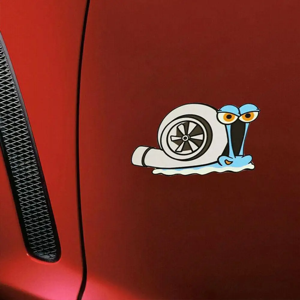 Высокое качество милые виниловые наклейки с турбонаддувом в виде улитки